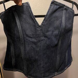 ZARA DENIM BUSTIER